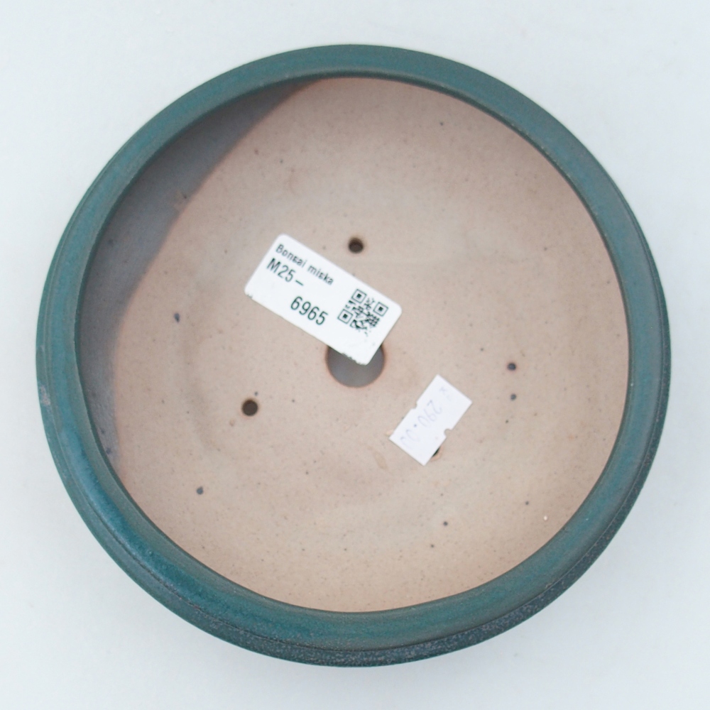 Keramická miska na bonsaje 15 x 15 x 5 cm, farba modrá