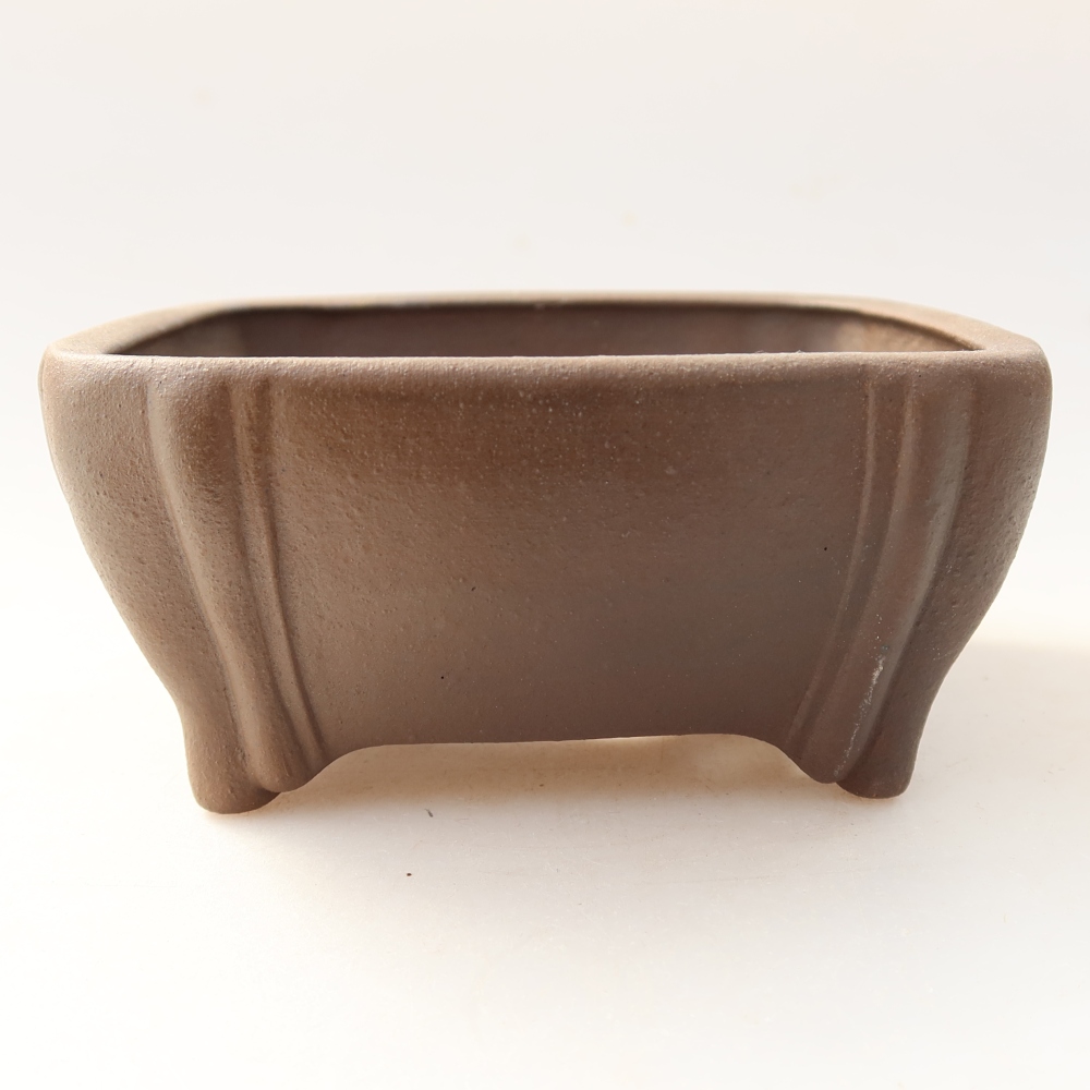 Keramická miska na bonsaje 10 x 10 x 5 cm, hnedá