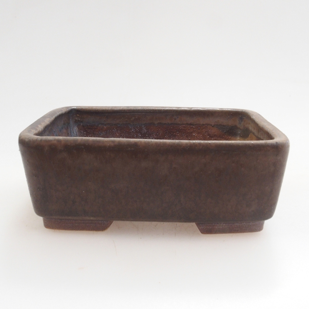 Keramická bonsai miska 9,5 x 8 x 3,5 cm, farba hnedá