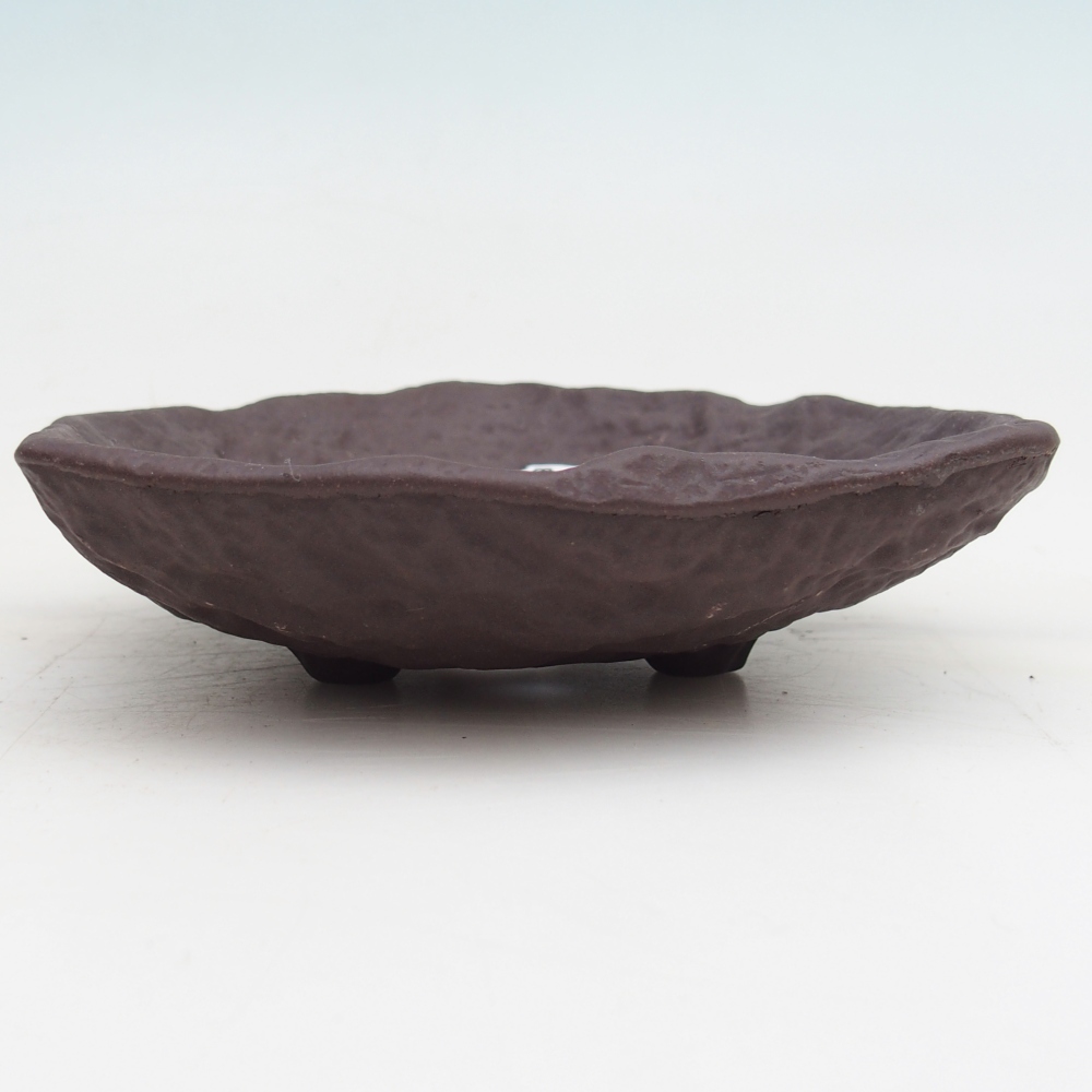 Keramická mušľa 15,5 x 15 x 4 cm , farba hnedá