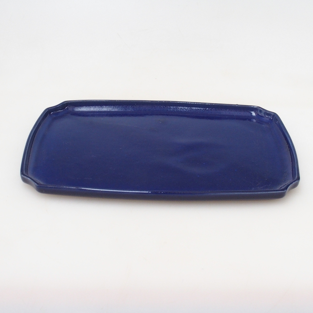 Keramický tanier H07 – 28 x 19 x 1,5 cm – modrý