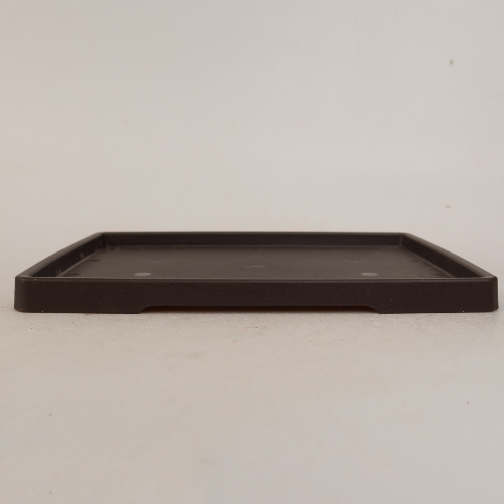 Podmiska na bonsaje z plastu PP-2 – 20 x 15 x 1,2 cm, farba: hnedá