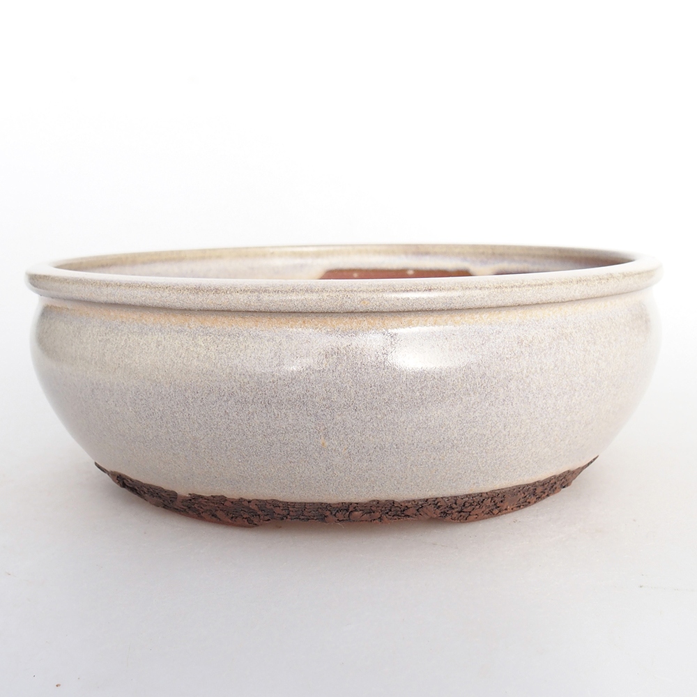 Keramická miska na bonsaje 17,5 x 17,5 x 6 cm, sivá