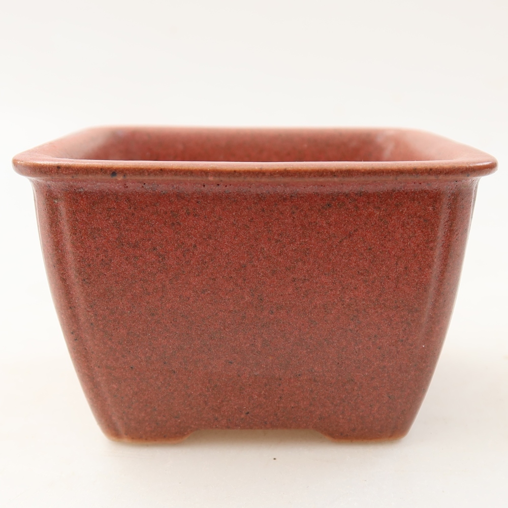 Keramická miska na bonsai 8,5 x 8,5 x 5,5 cm, farba ružová