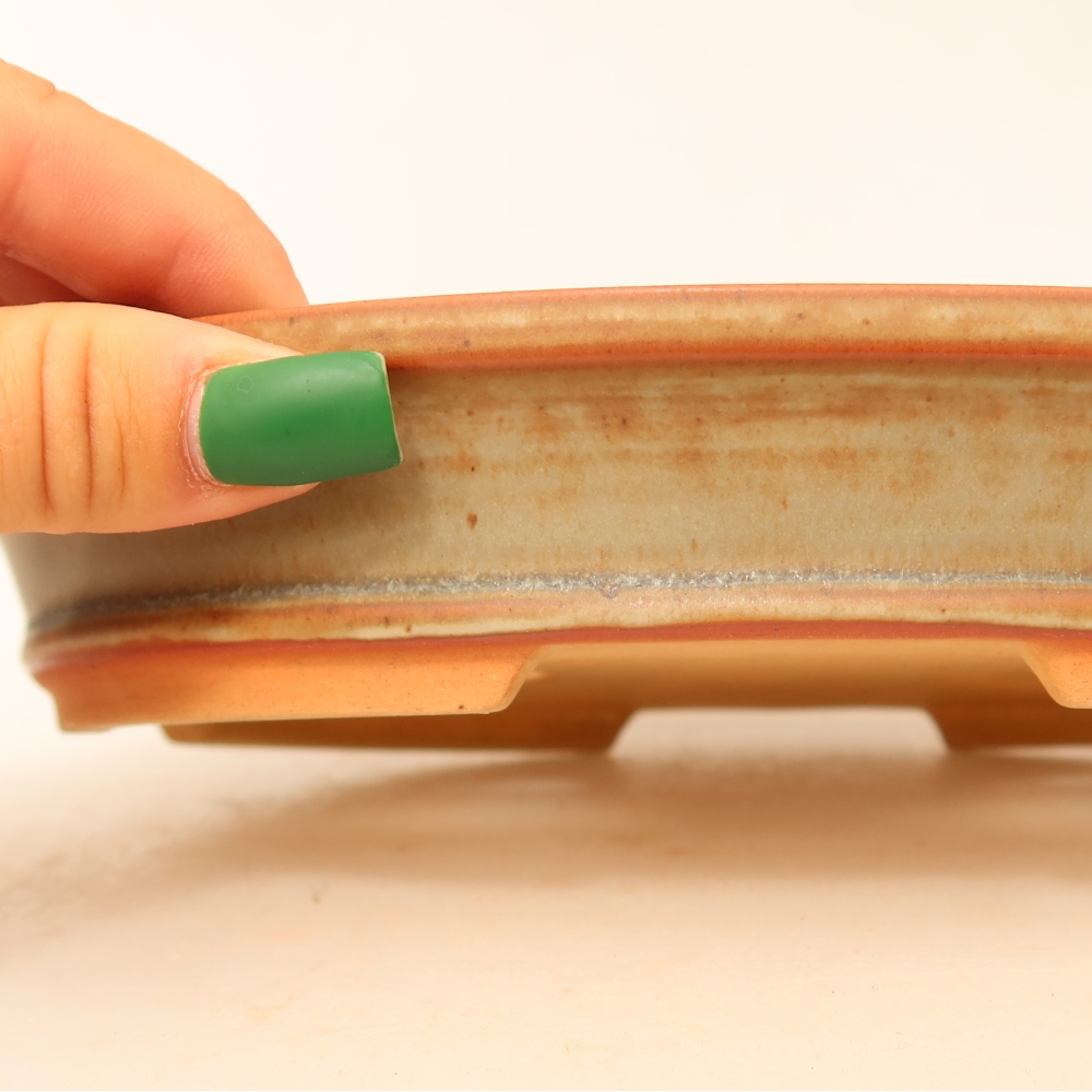 Keramická miska  21 x 14,5 x 3,5 cm, farba béžová