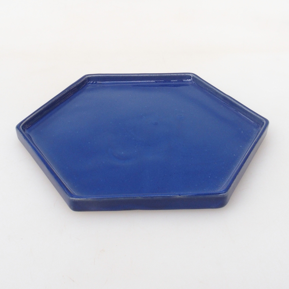Keramická podmiska H53 -18,5 x 17 x 1 cm - modrá