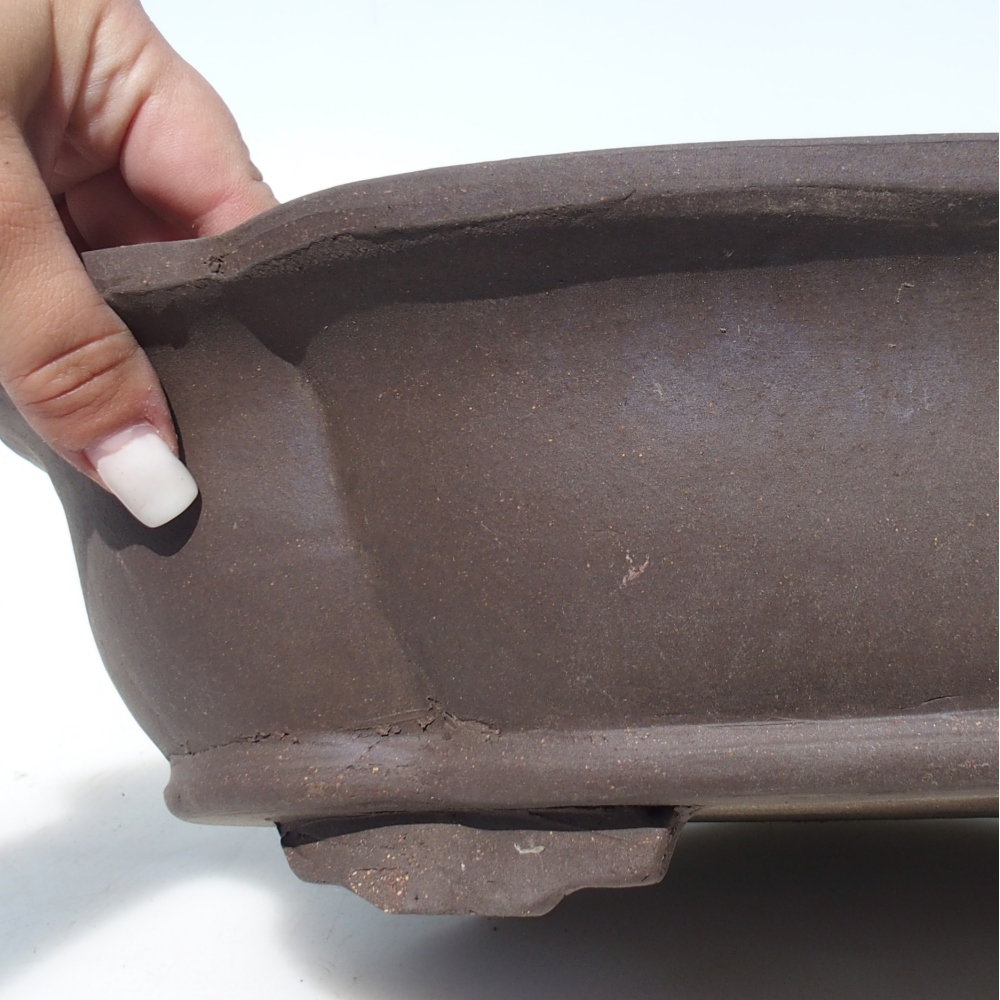 Bonsajová miska 40 x 32 x 10,5 cm breza hnedá