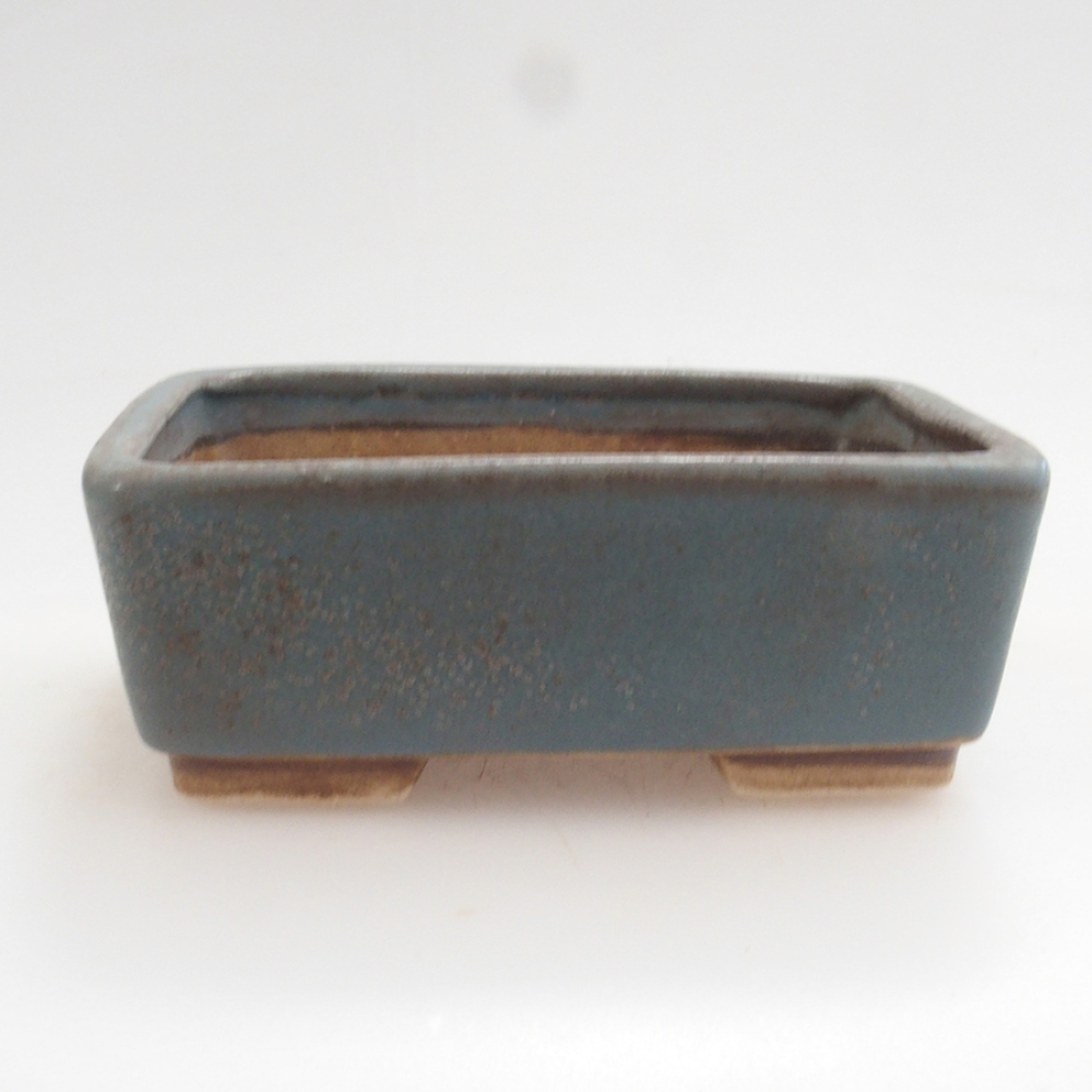 Keramická bonsai miska 9,5 x 8 x 3,5 cm, farba modra