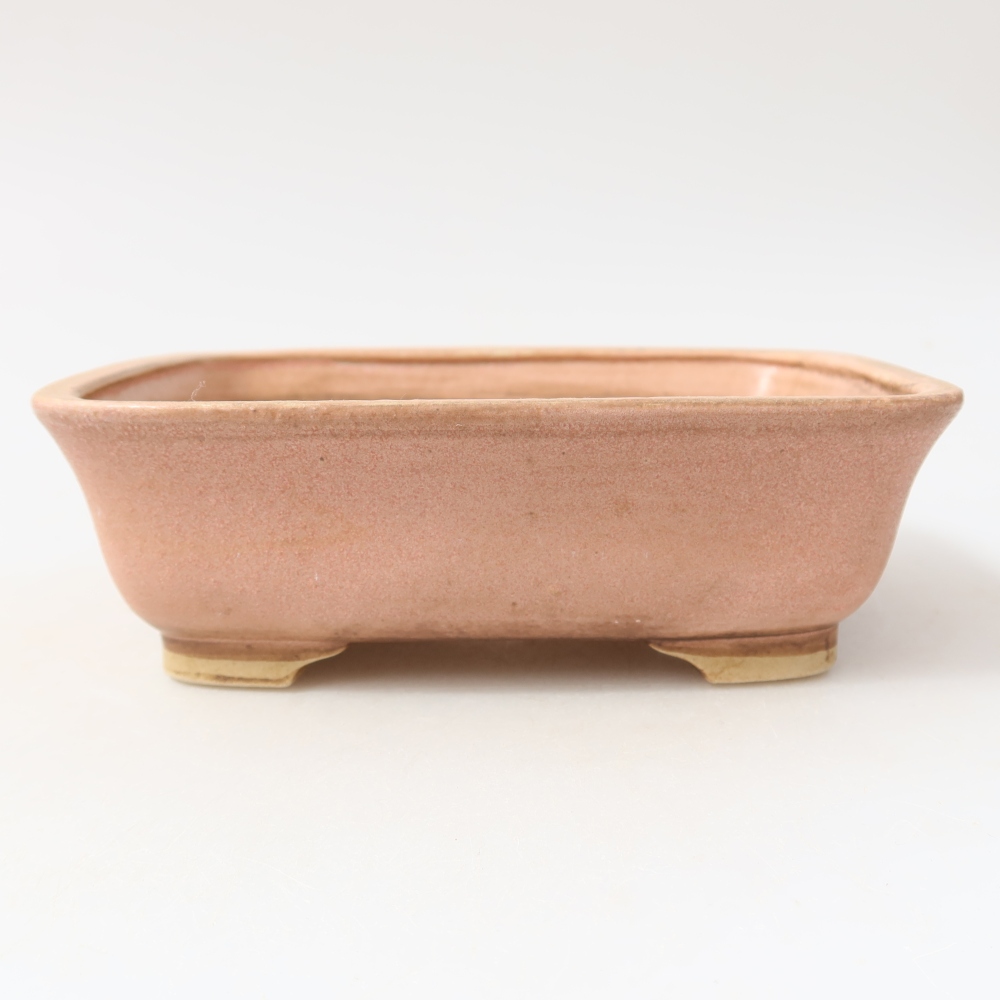 Keramická miska na bonsai 15 x 13 x 4,5 cm, farba ružová