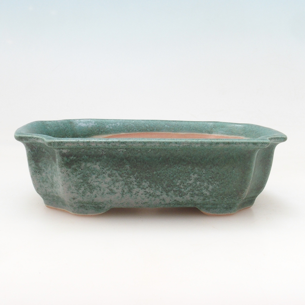 Bonsai miska H17 – 15 x 10 x 4 cm. - zelená