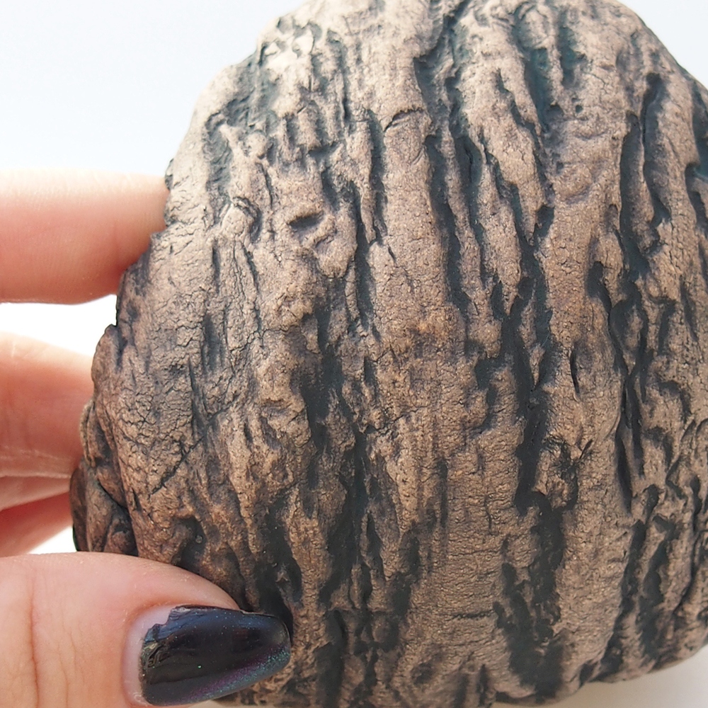 Keramická mušľa 10 x 9,5 x 10 cm , farba hnedá