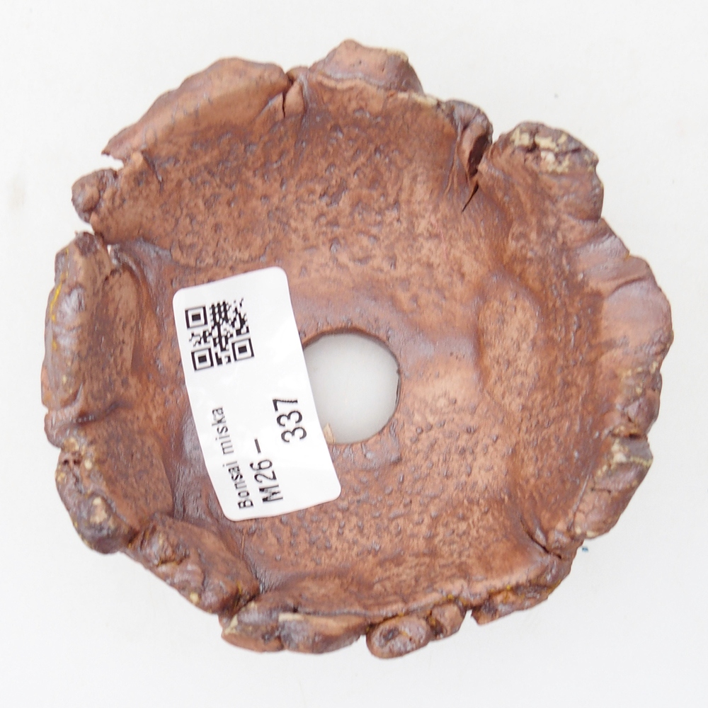 Keramická mušľa 9 x 9 x 4,5 cm , farba hnedá