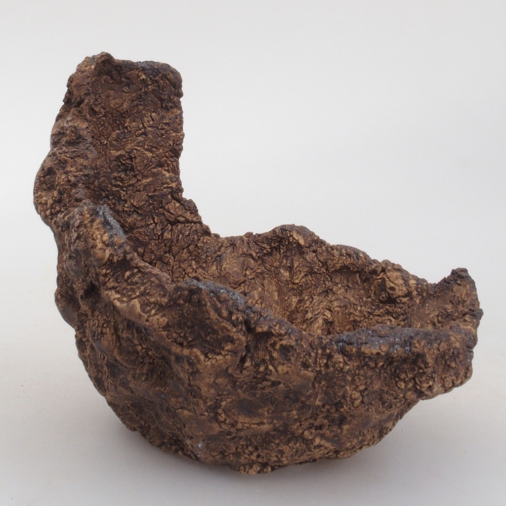 Keramická Škrupina 9,5 x 8 x 10 cm , farba hnedá