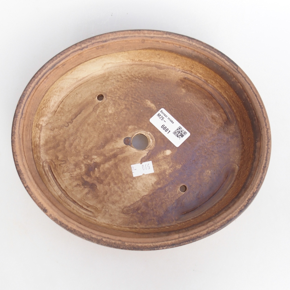 Keramická miska na bonsaje 24 x 20,5 x 5 cm, ružová