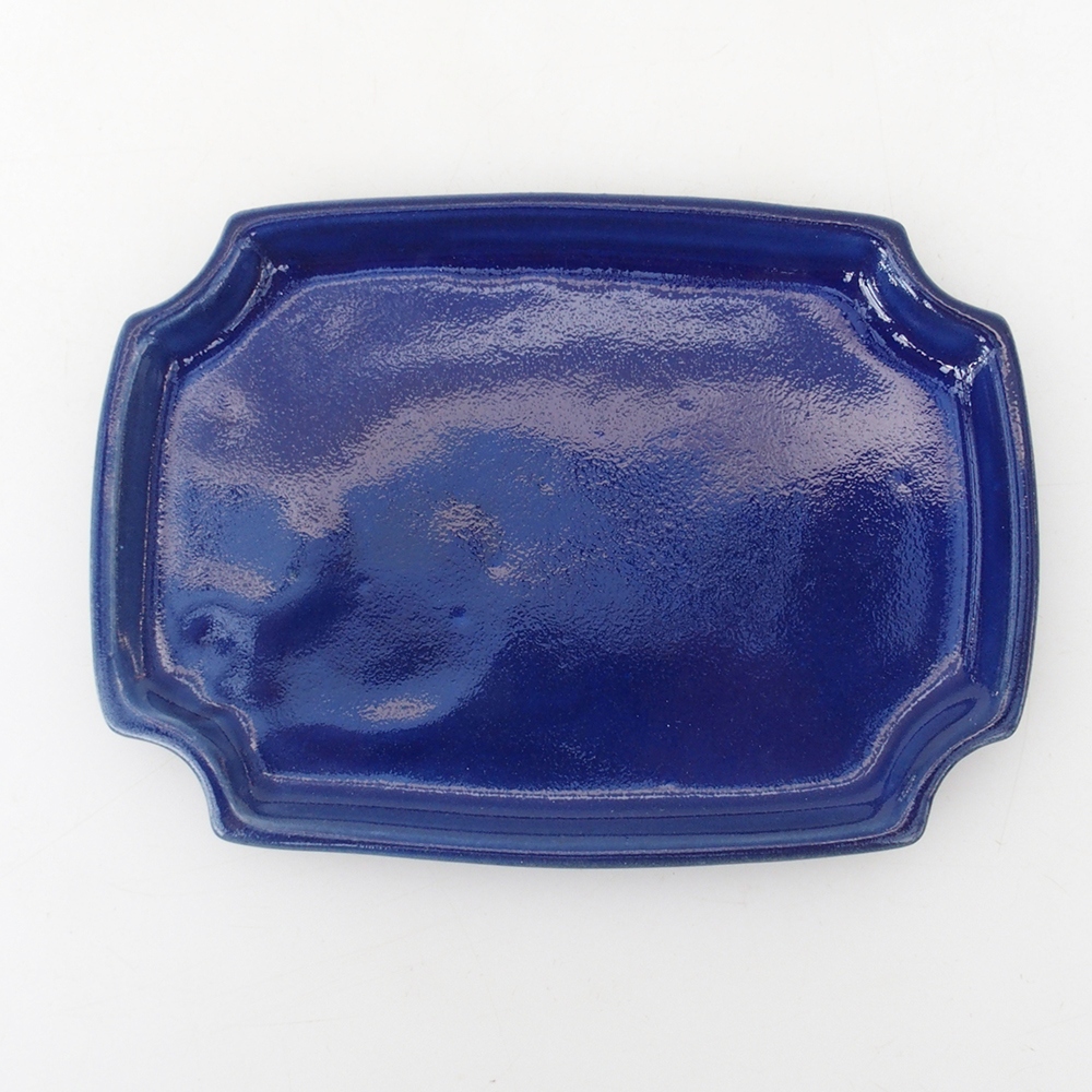 Keramická podmiska H17 -15,5 x 11 x 1 cm - modrá