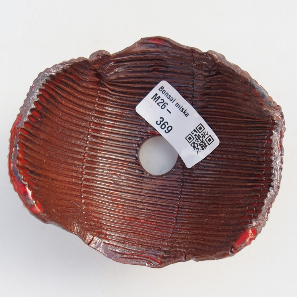 Keramická mušľa 10 x 10 x 6 cm , farba hnedá