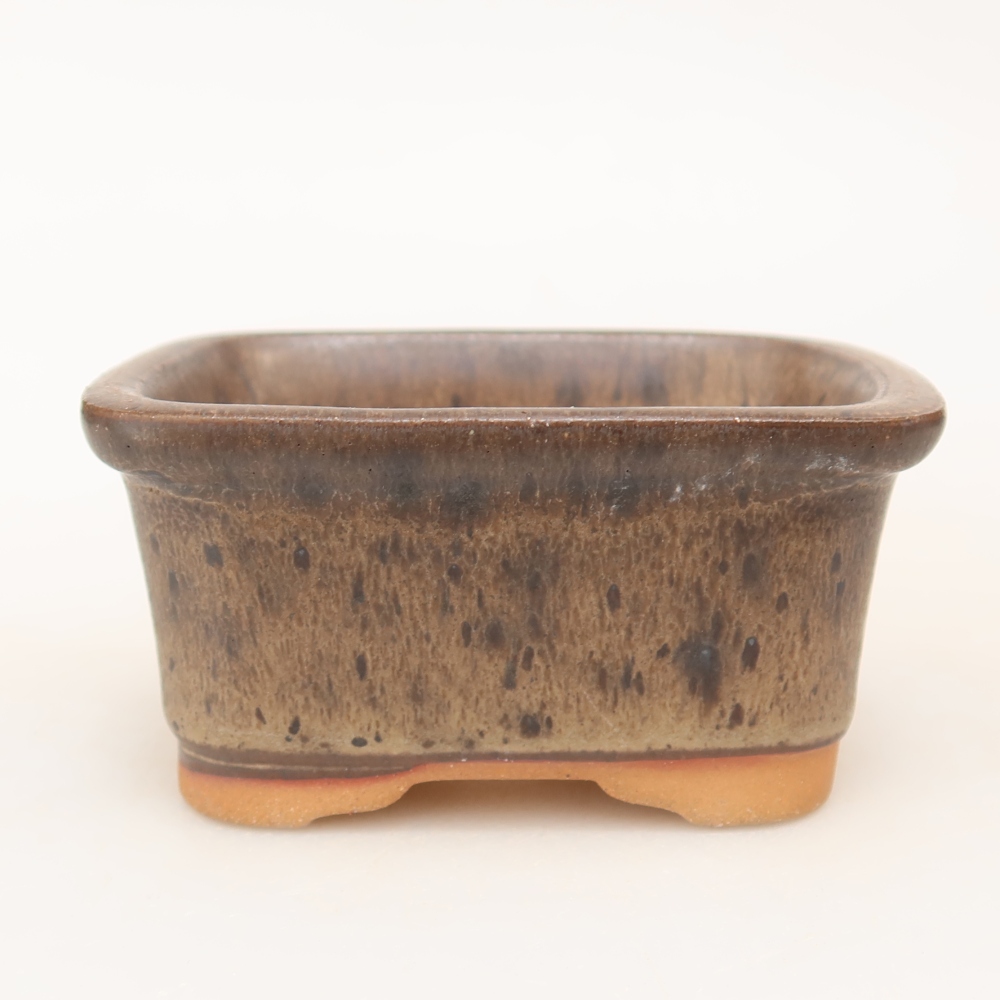 Keramická miska  9 x 6,5 x 4,5 cm, farba hnedá