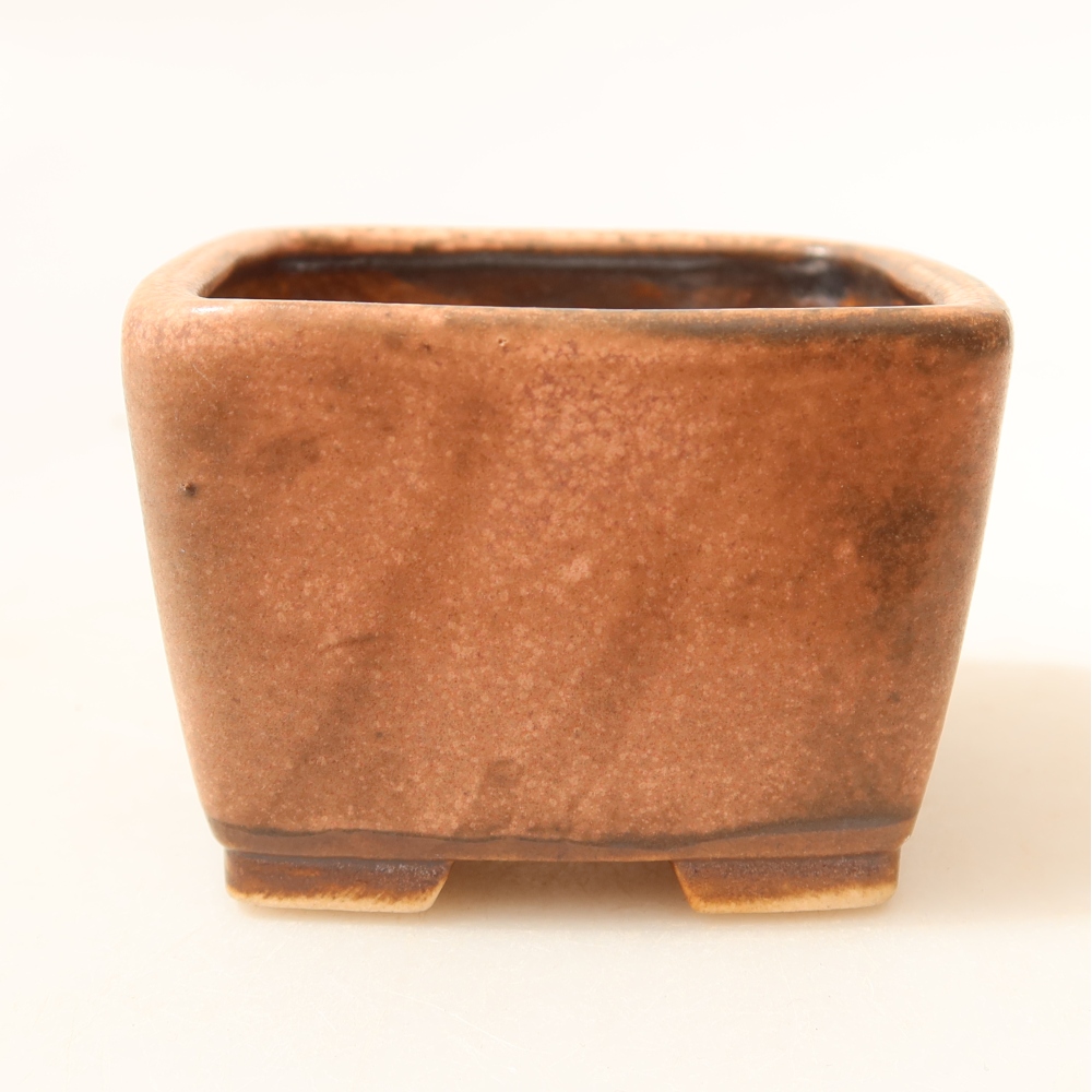 Keramická miska na bonsai 6,5 x 6,5 x 4,5 cm, farba ružová