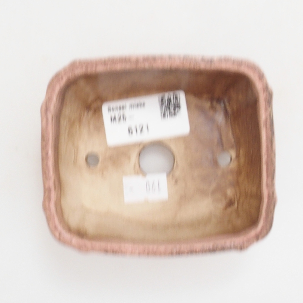 Keramická bonsai miska 10 x 8,5 x 4,5 cm, farba ružová