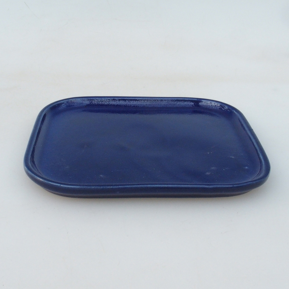 Keramická podmiska H38 -12 x 11 x 1 cm - modrá
