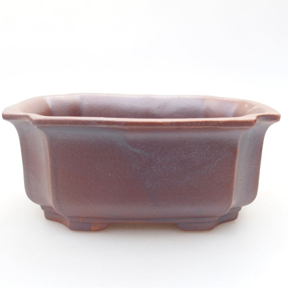 Keramická miska na bonsaje 12 x 9 x 5 cm, farba kovu