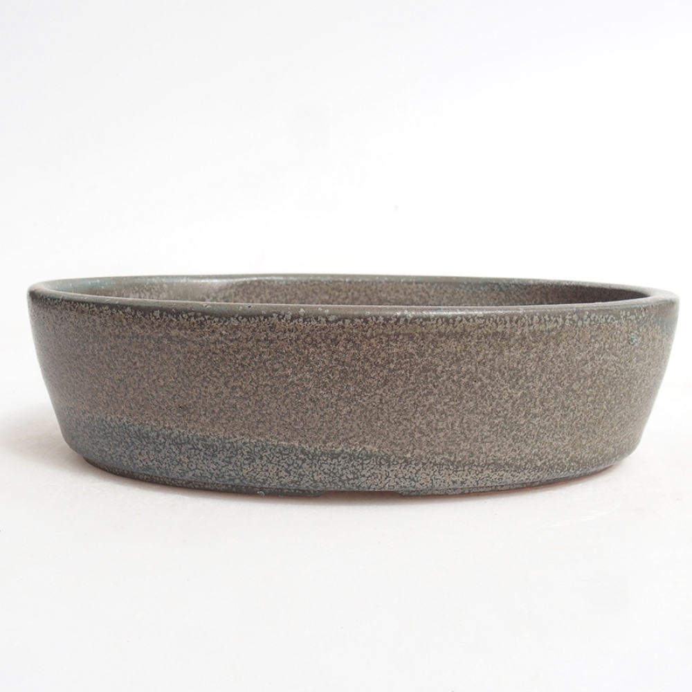 Keramická bonsai miska 16,5 x 11 x 4 cm, farba  šedá