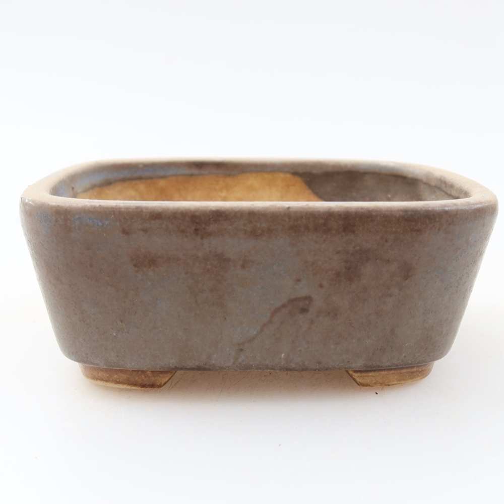 Keramická miska na bonsaje 10 x 8,5 x 4 cm, farba modrá