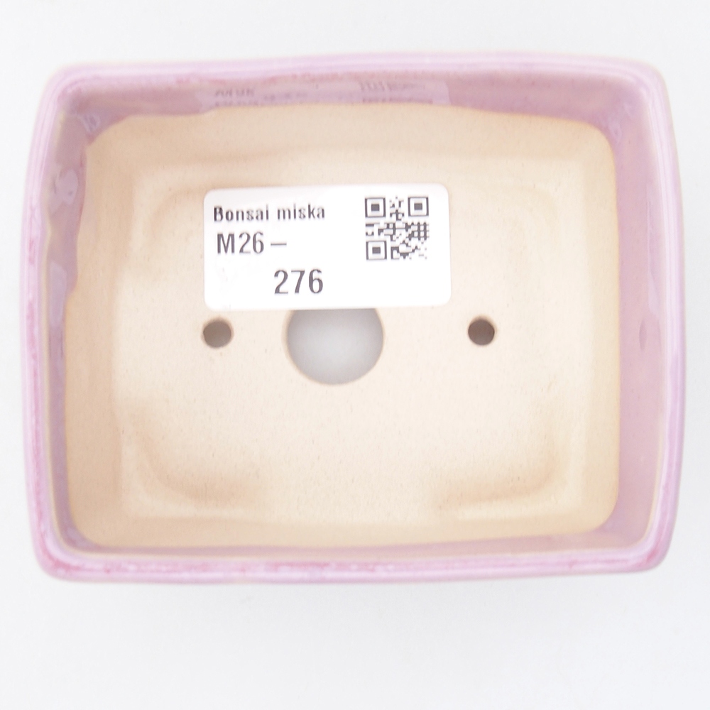 Mini bonsajová miska 9 x 7 x 4 cm, ružová