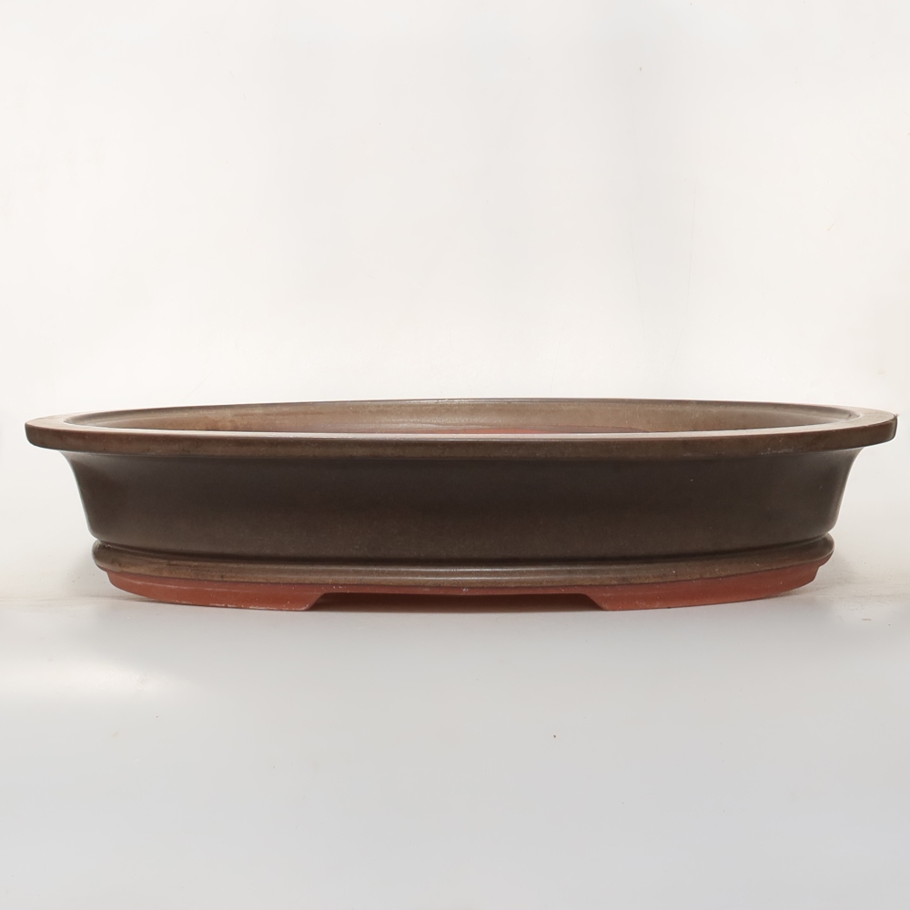 Keramická Miska 46 x 36 x 8,5 cm, farba hnedá