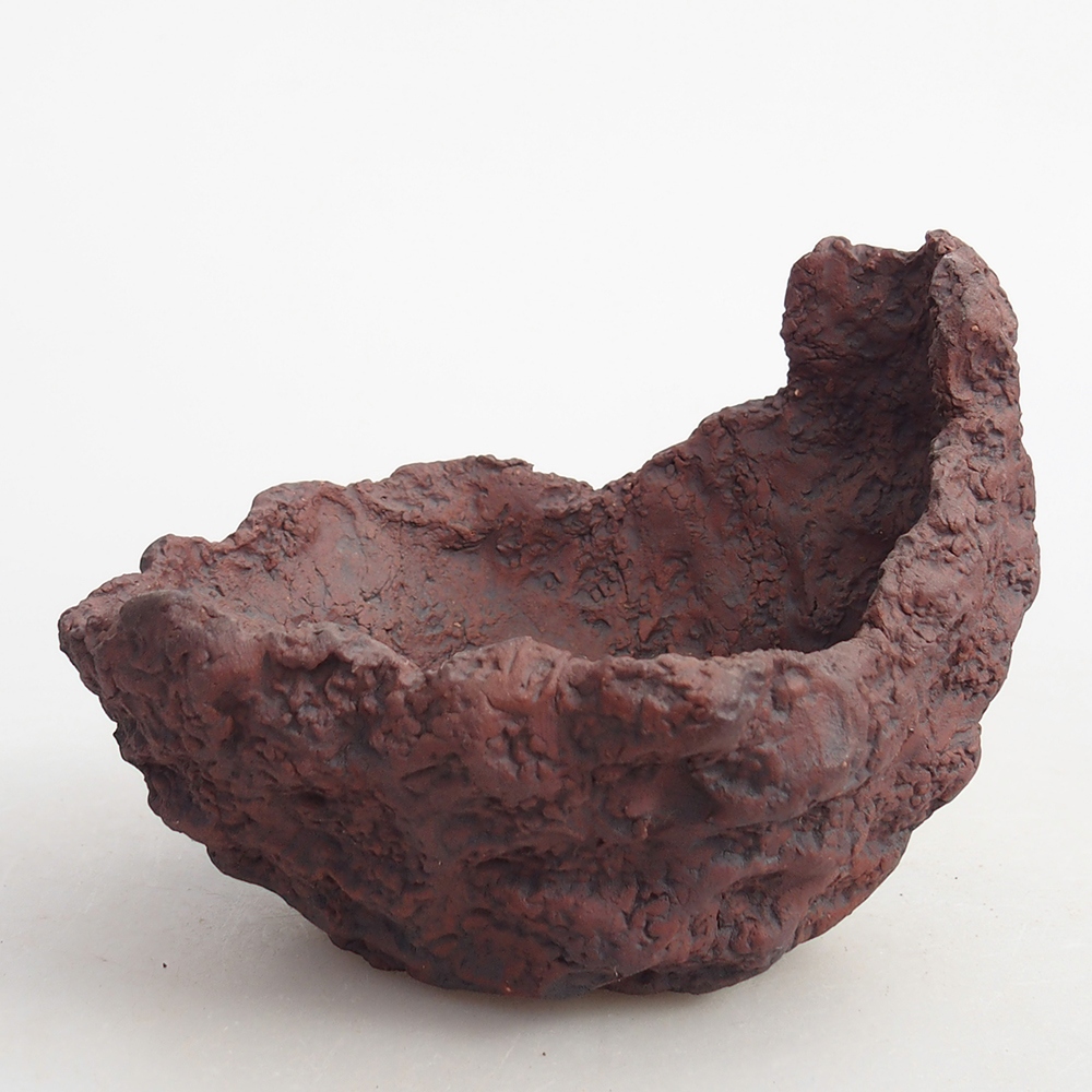 Keramická mušľa 10 x 8 x 8,5 cm , farba hnedá