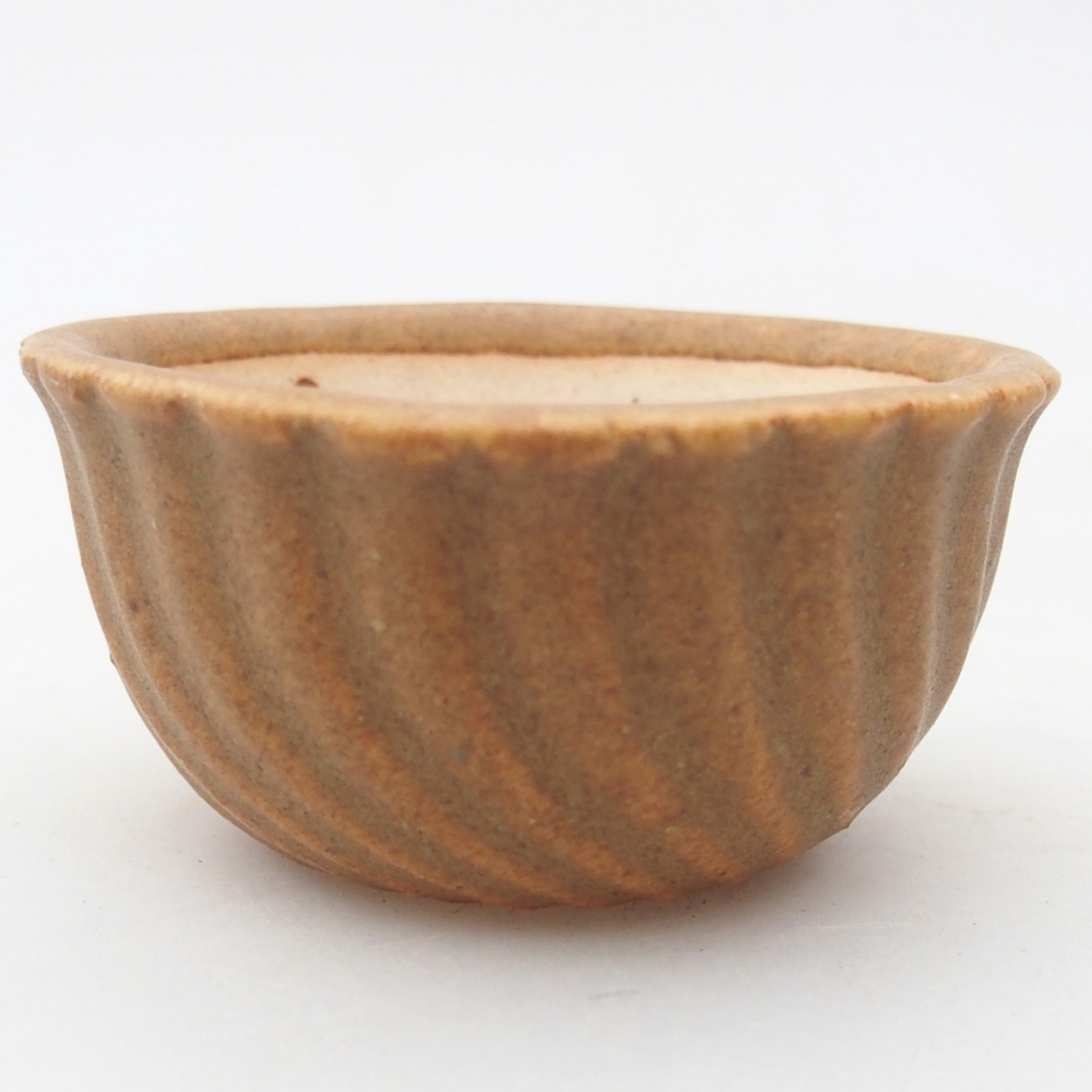 Mini bonsajová miska 5,5 x 5,5 x 3 cm, hnedá