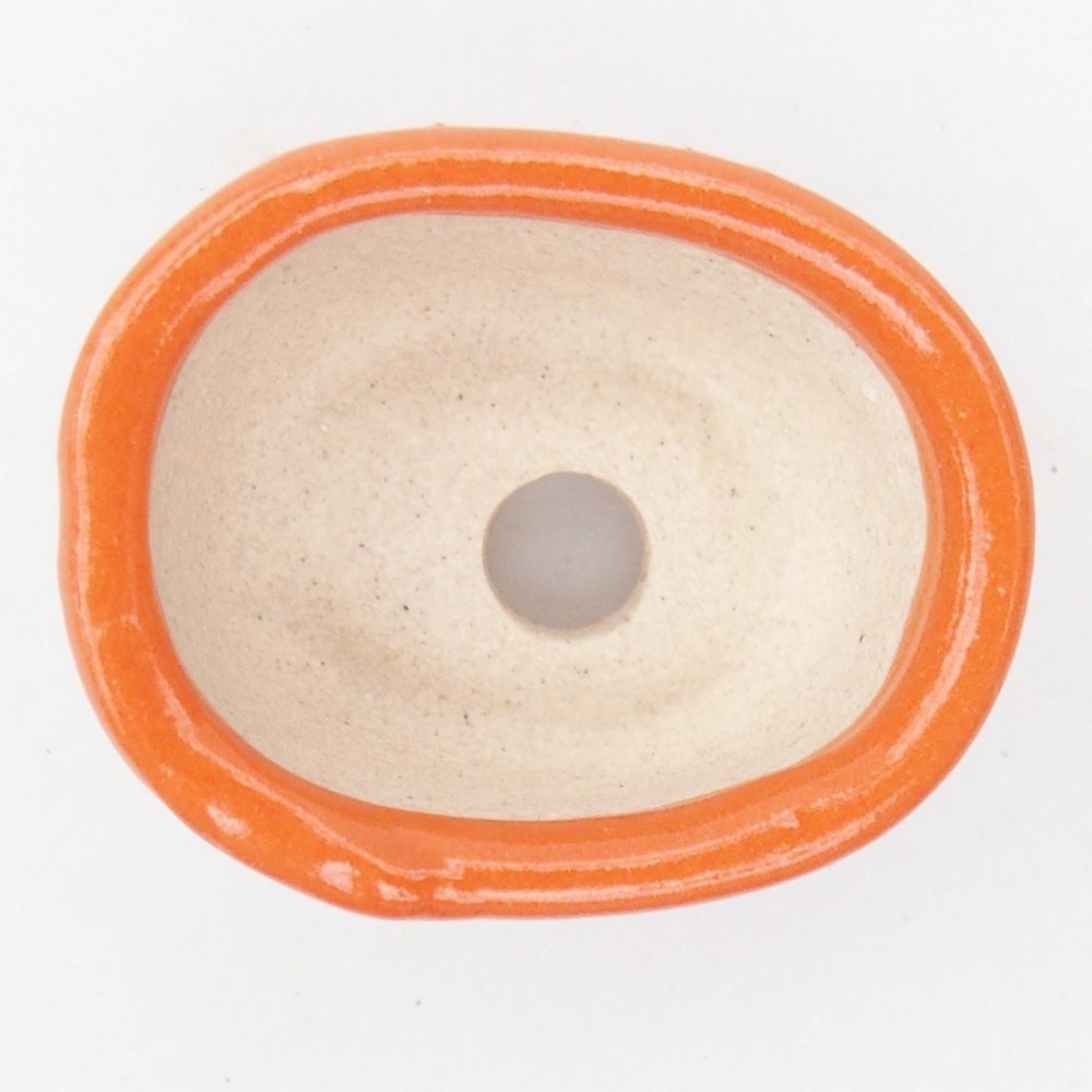Mini bonsajová miska 3 x 2,5 x 2 cm, oranžová