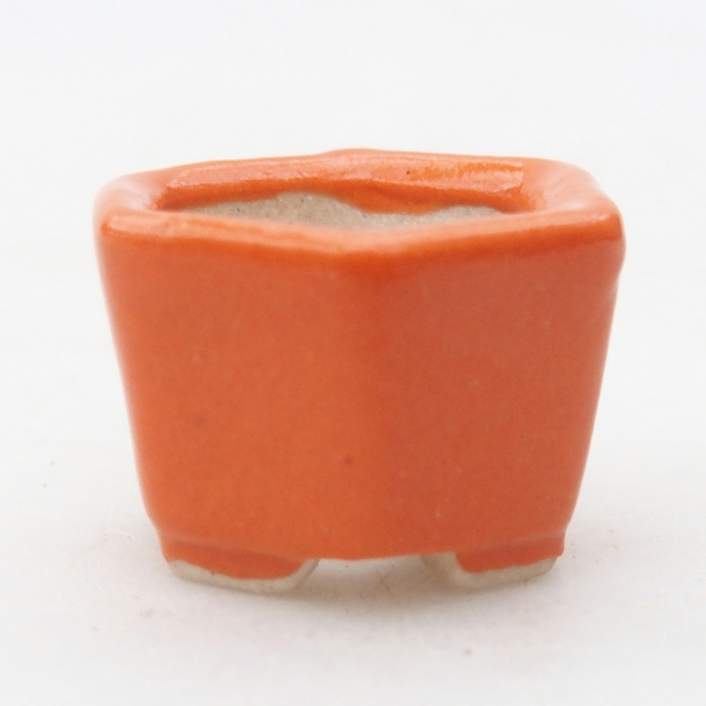 Mini bonsajová miska 2,5 x 2 x 1,5 cm, oranžová