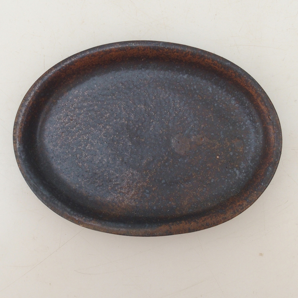 Keramická podmiska H04 - 10,5 x 8 x 1 cm - hnedá