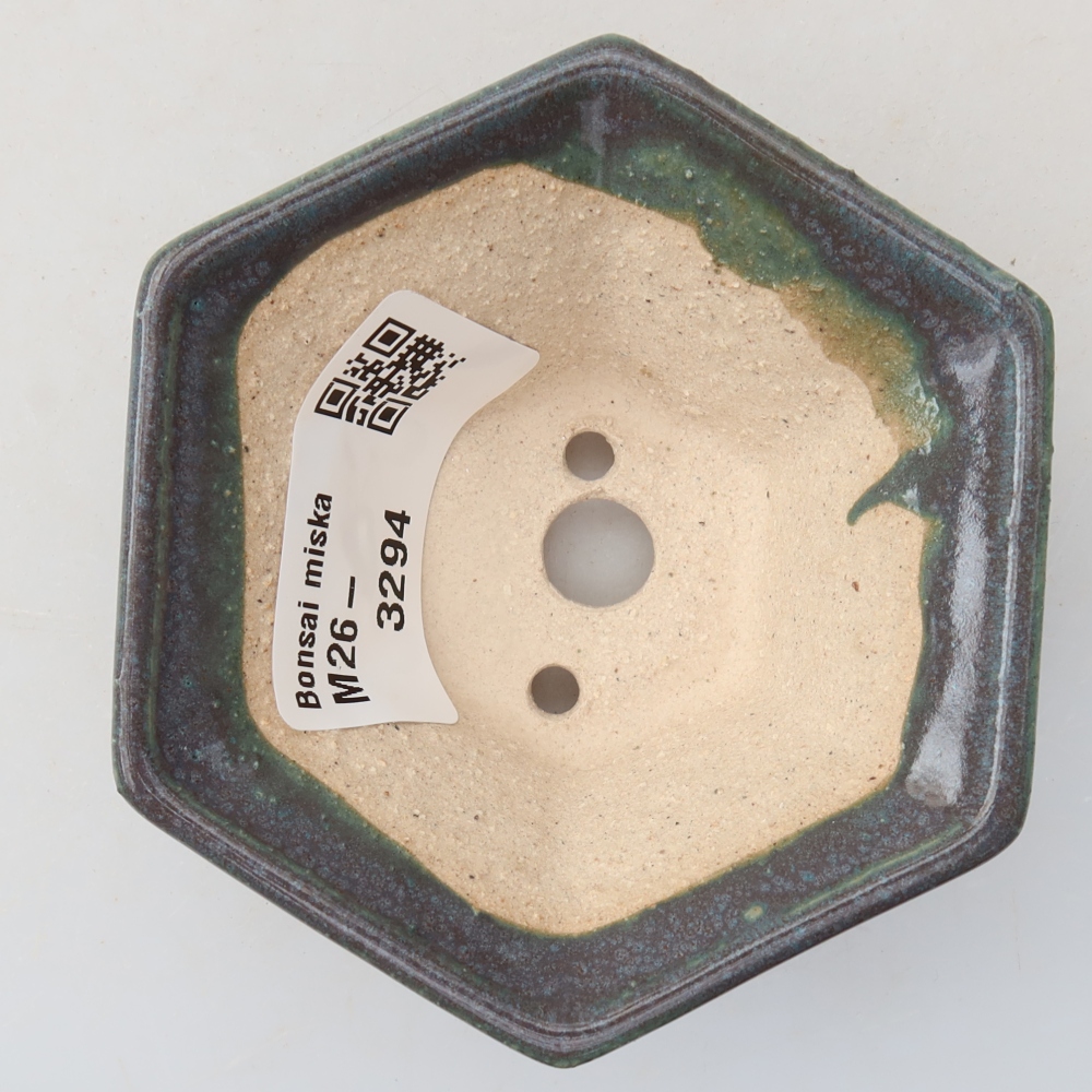 Keramická miska na bonsai 8 x 7 x 3,5 cm, farba sivá