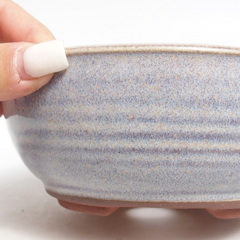 Keramická miska na bonsaje 15 x 15 x 6 cm, farba modrá