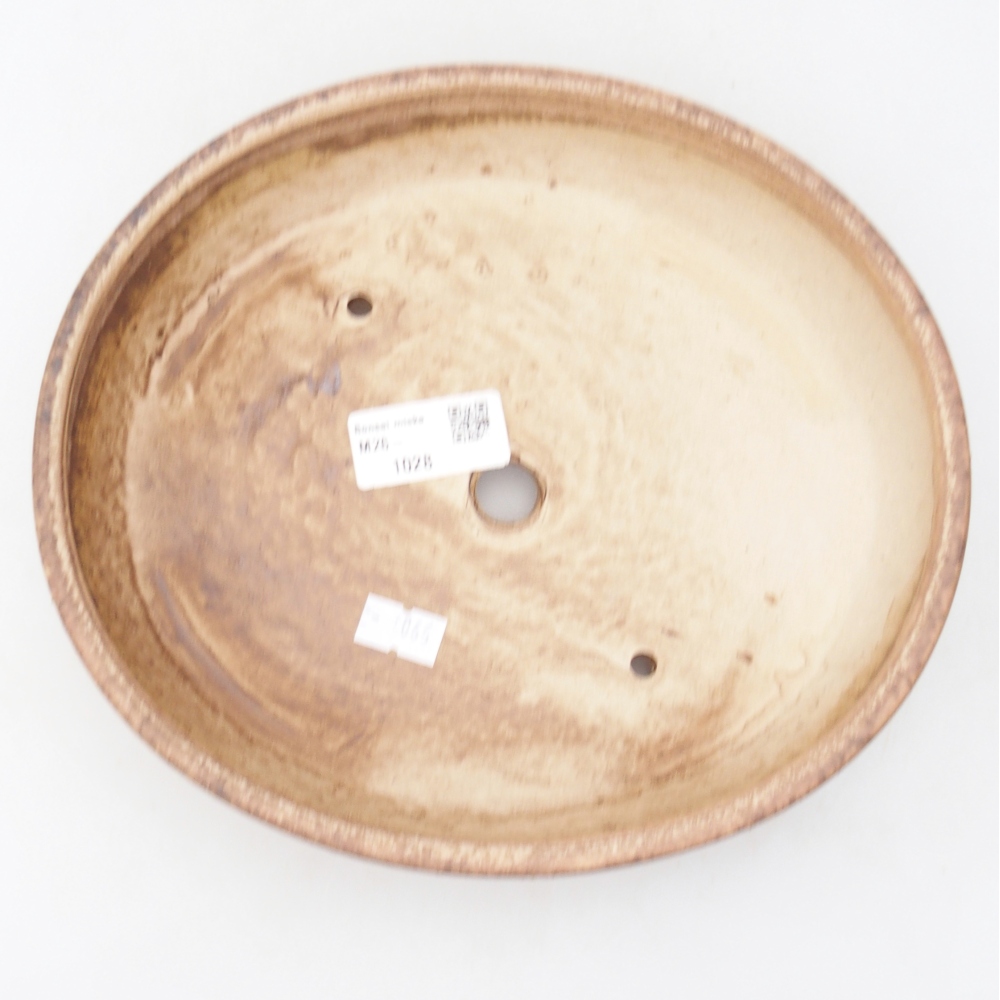 Keramická miska na bonsaje 22,5 x 20 x 4,5 cm, ružová