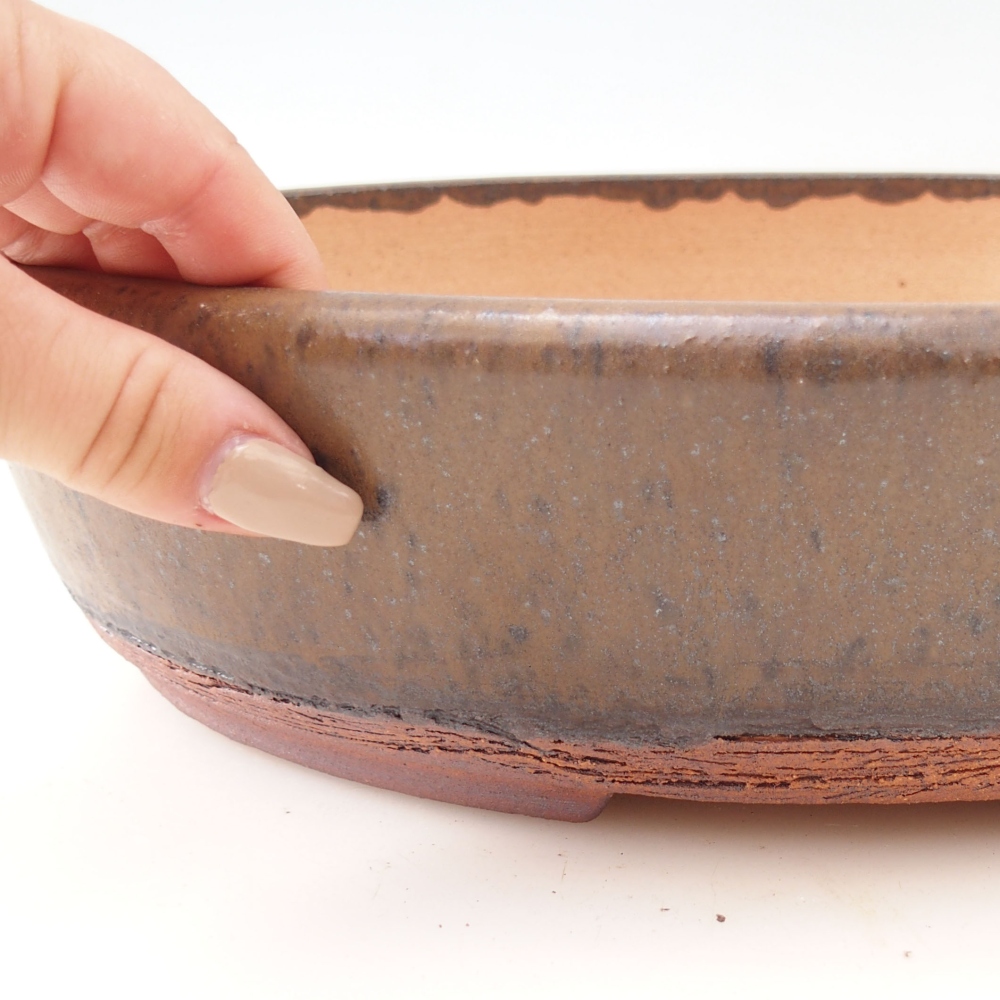 Miska na bonsaj 32 x 25 x 8 cm , farba hnedá