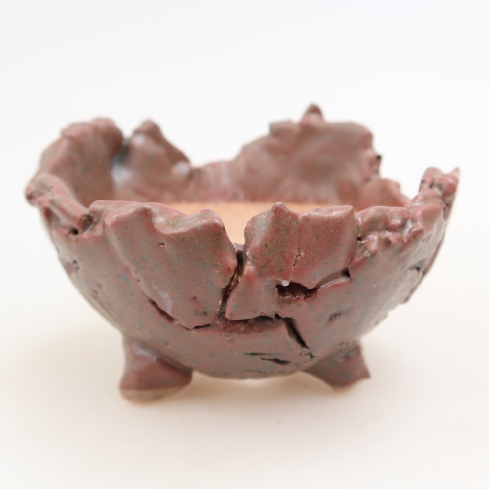 Keramická škrupina  10,5 x 10,5 x 7 cm, farba ružová