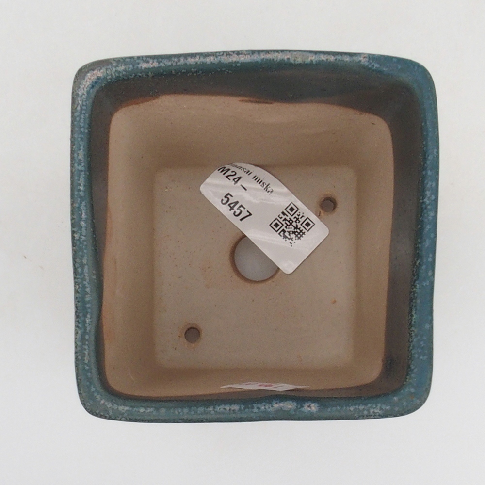 Keramická bonsai miska 8,5 x 8,5 x 10,5 cm, farba modra