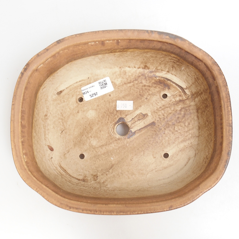 Keramická bonsai miska  25 x 21 x 7,5  cm, farba ružová