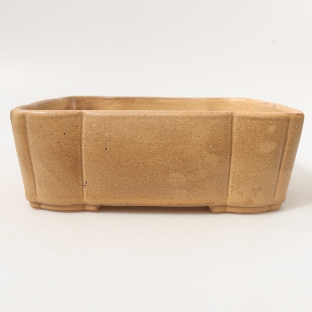 Keramická miska na bonsaje 20,5 x 17,5 x 7 cm, farba béžová