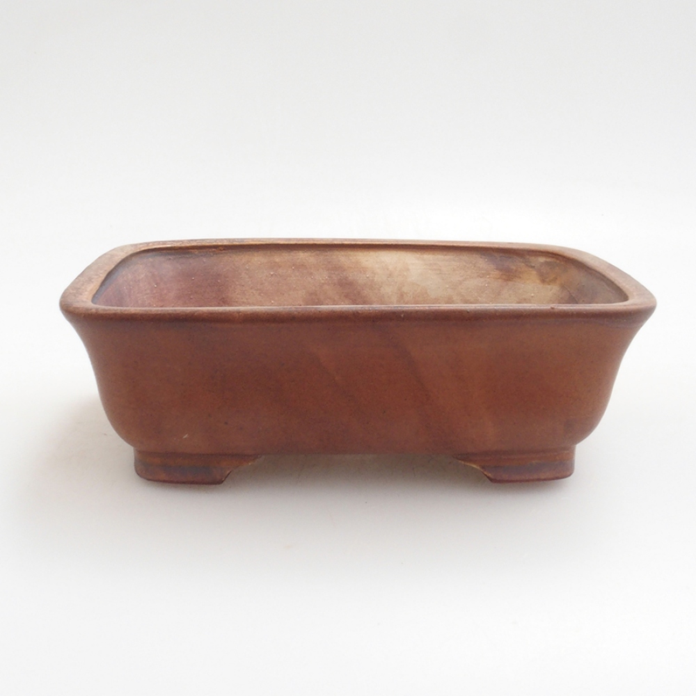 Keramická bonsai miska 14,5 x 12 x 4,5 cm, farba hnedá