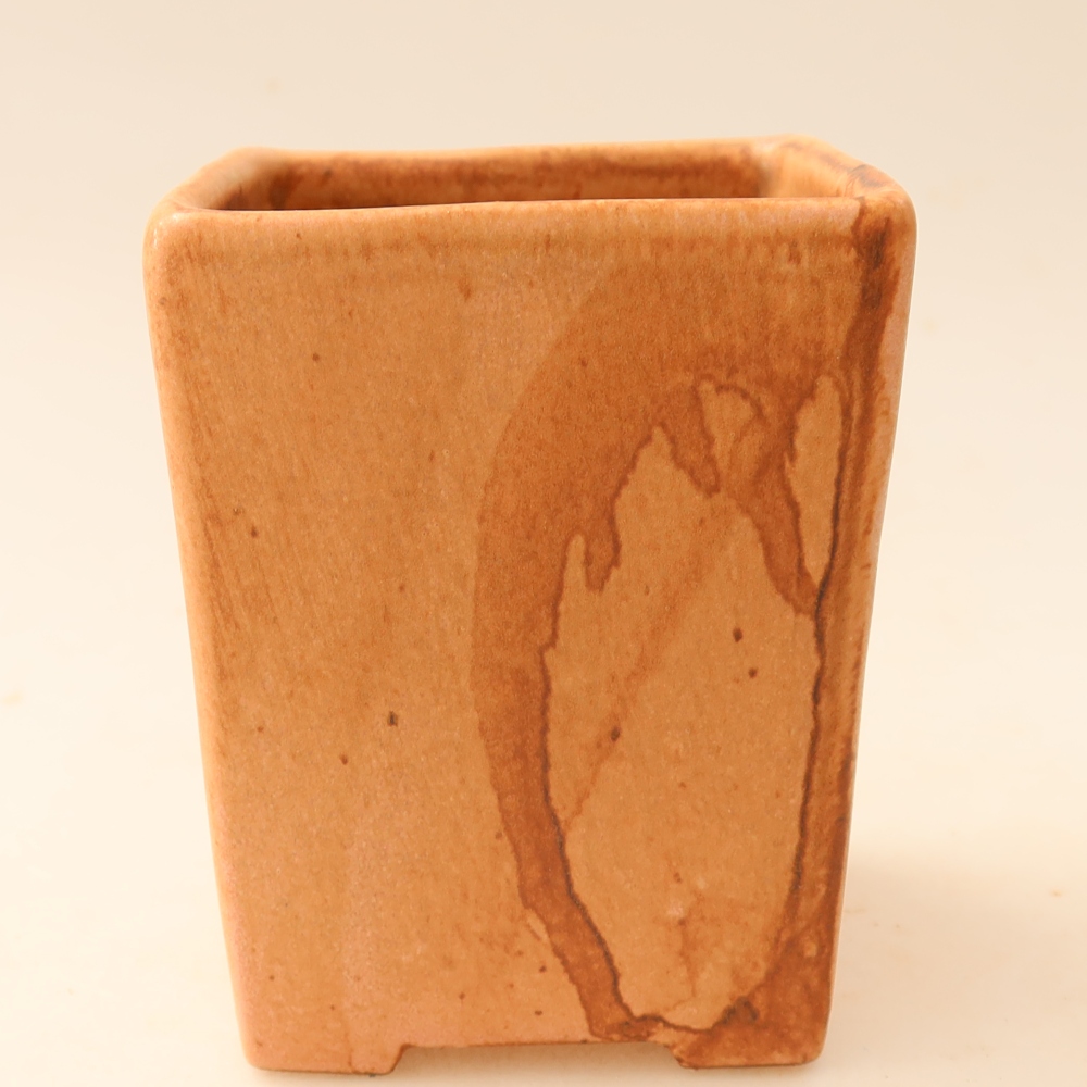 Keramická miska na bonsaje 7,5 x 7,5 x 10 cm, farba ružová