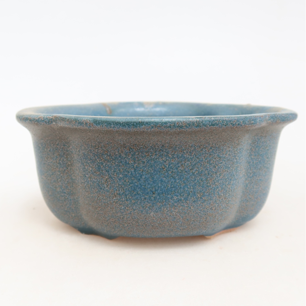 Keramická miska na bonsaje 13,5 x 11 x 6 cm, farba modrá