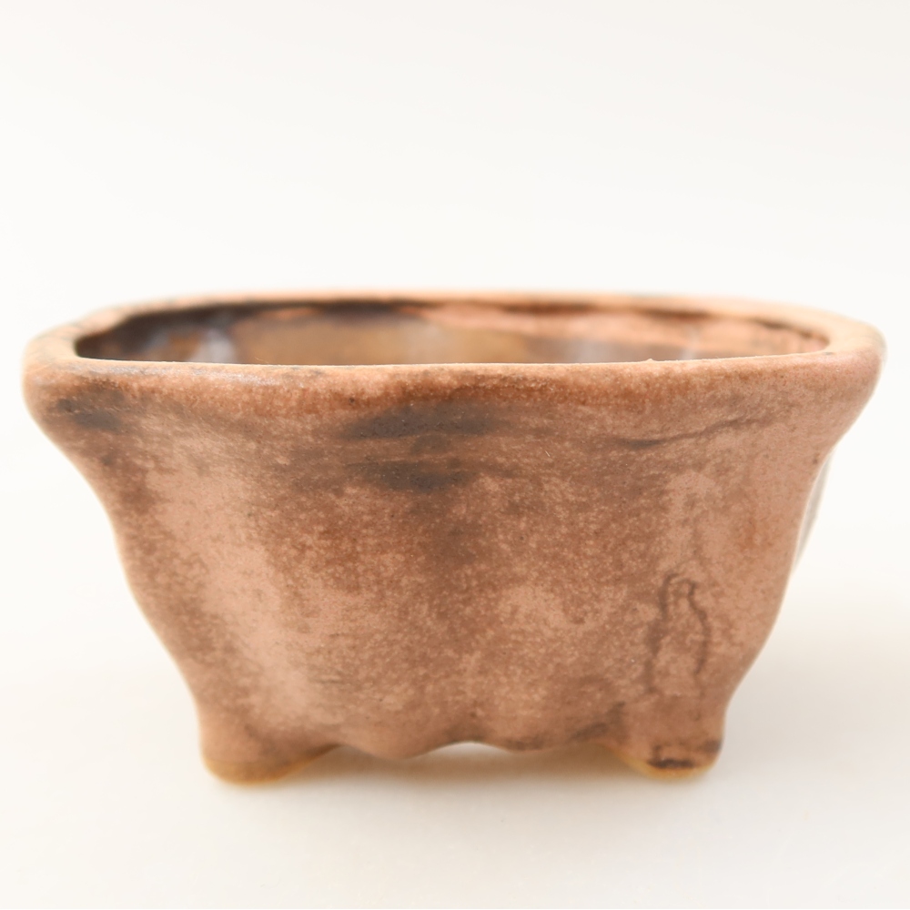 Keramická miska na bonsai 7,5 x 7 x 3,5 cm, farba ružová