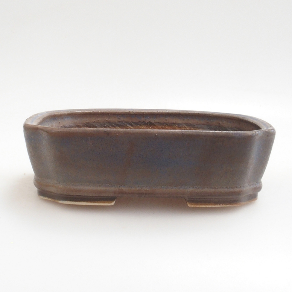 Keramická bonsai miska 17 x 14 x 4,5 cm, farba modra