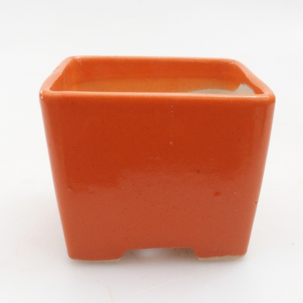Mini bonsai miska 5,5 x 5,5 x 4,5 cm, farba oranžová