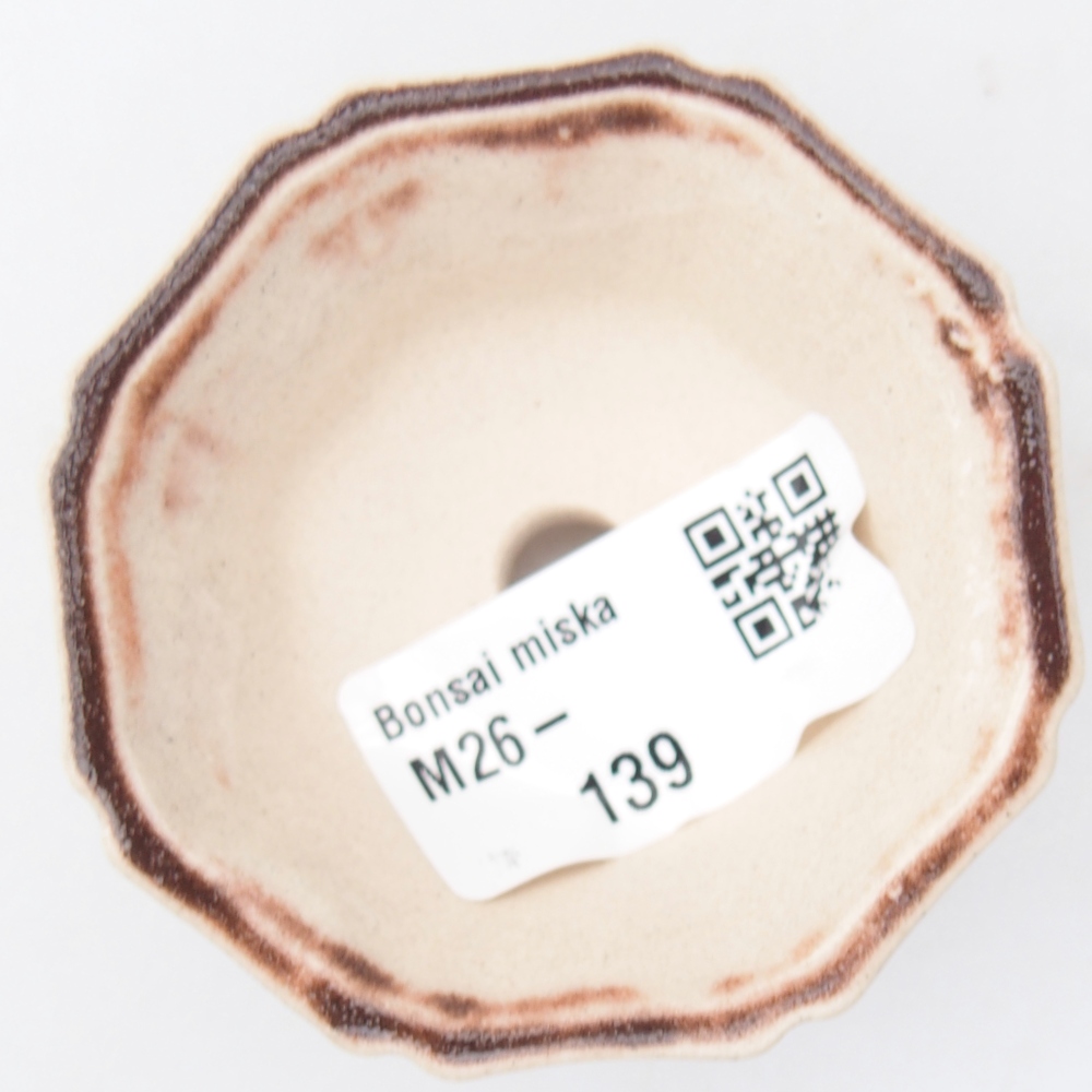 Mini bonsajová miska 6 x 6 x 3 cm, ružová