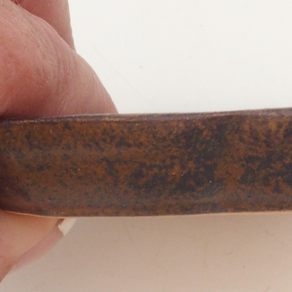 Keramická podmiska H95 - 8 x 8 x 1 cm - hnedá